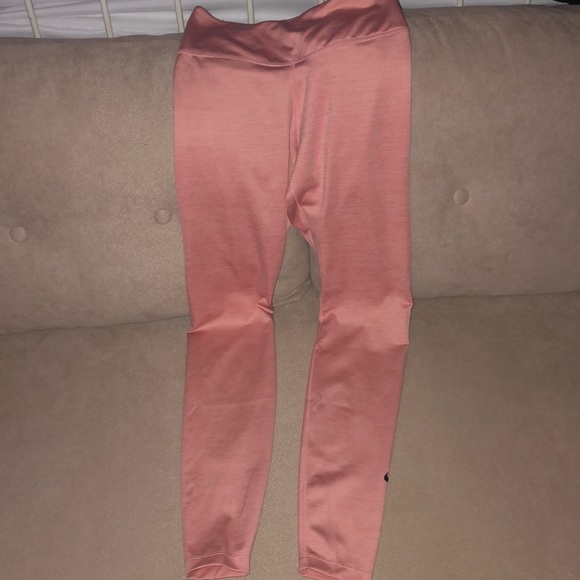 PINK HIGH WAISTED NIKE LEGGINGS FULL LENGTH - Picture 1 of 4